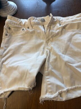 American Eagle Outfitters White Denim Cutoff Shorts